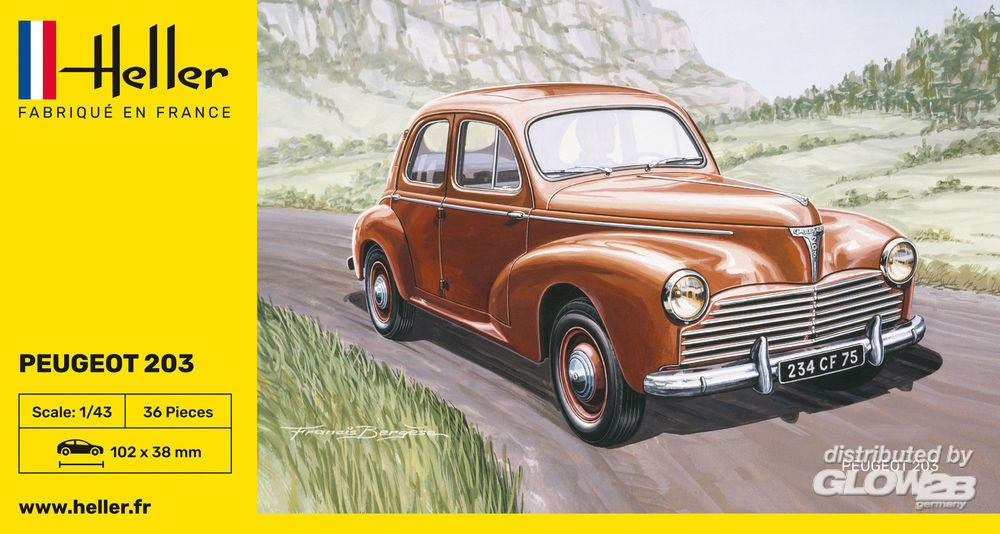Heller 80160 - Peugeot 203 1/43rd Scale